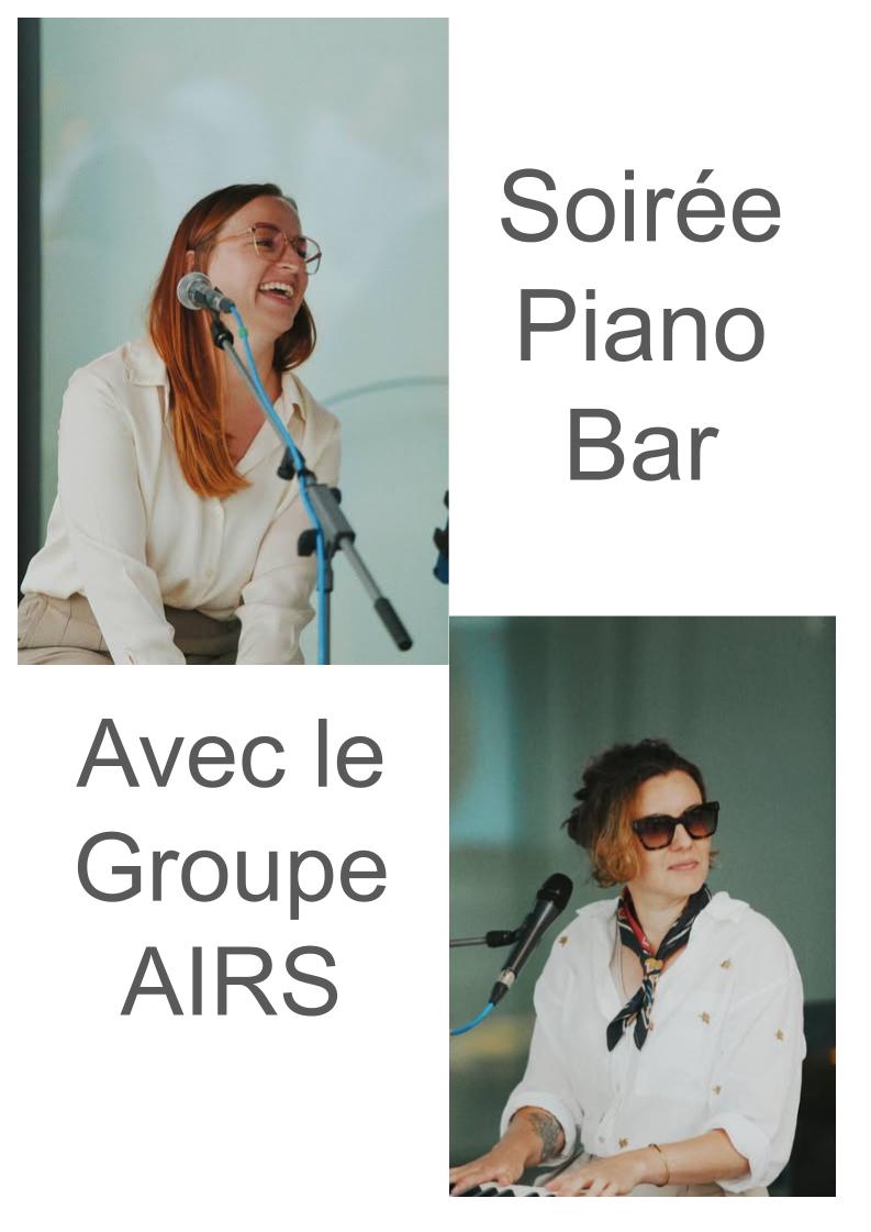 Soir&eacute;e piano bar avec le groupe AIRS